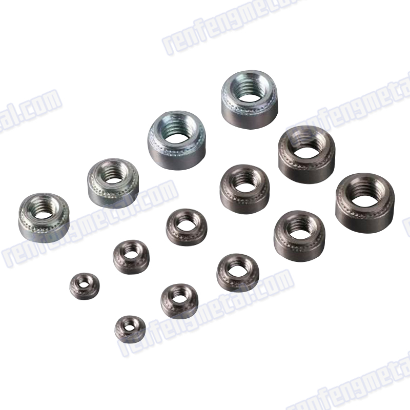 Steel yellow zinc high grade hex round nuts