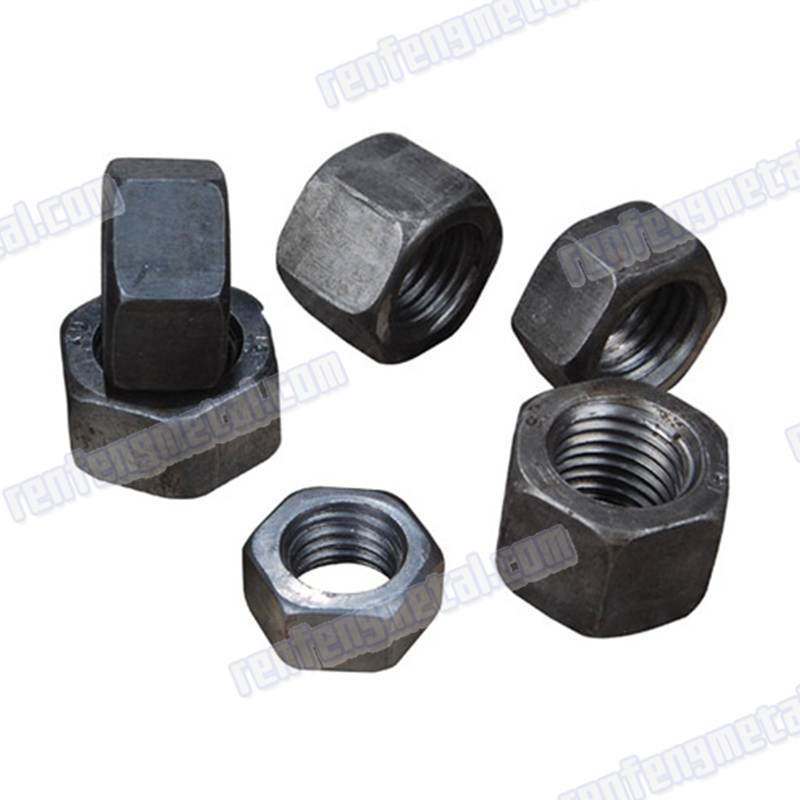 Steel oxide balck hex nuts with thread