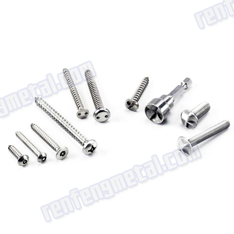 High purity nickeling stainless steel wood screw