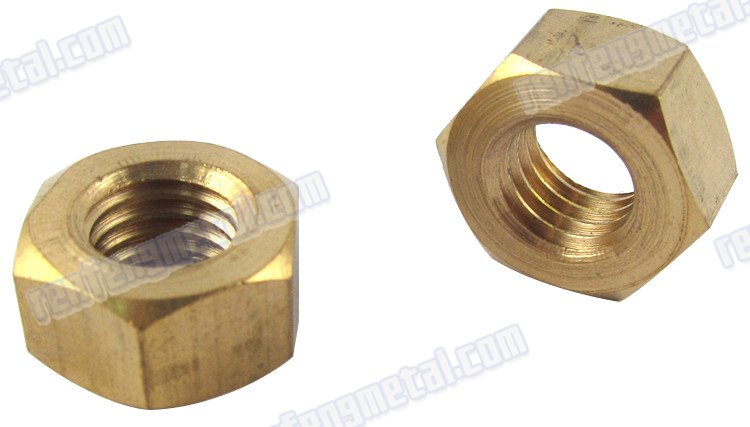 Hot sale gold galvanized hex brass nut