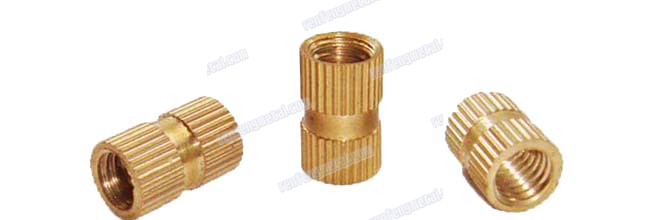 High quality yellow zinc brass insert nut