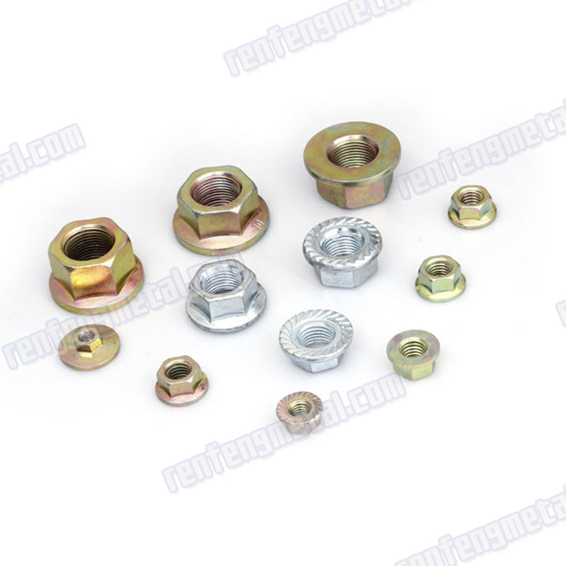 Alloy steel galvanized hex thread flange nut