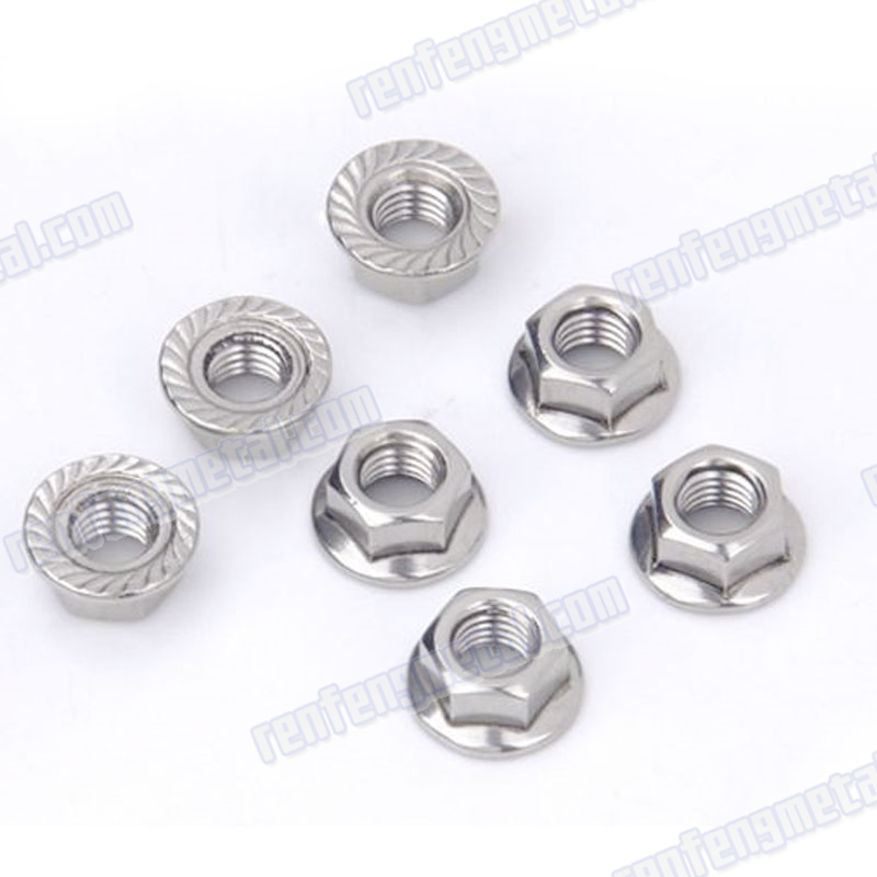 Hot selling carbon steel white zinc hex flange nut